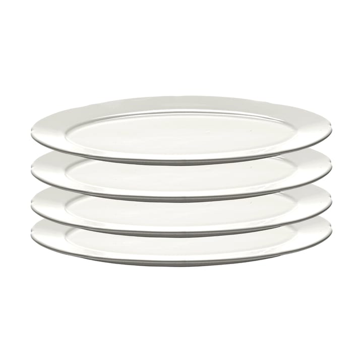 Plato Silhouette oval S 10x18,5 cm set de 4 - White - Serax