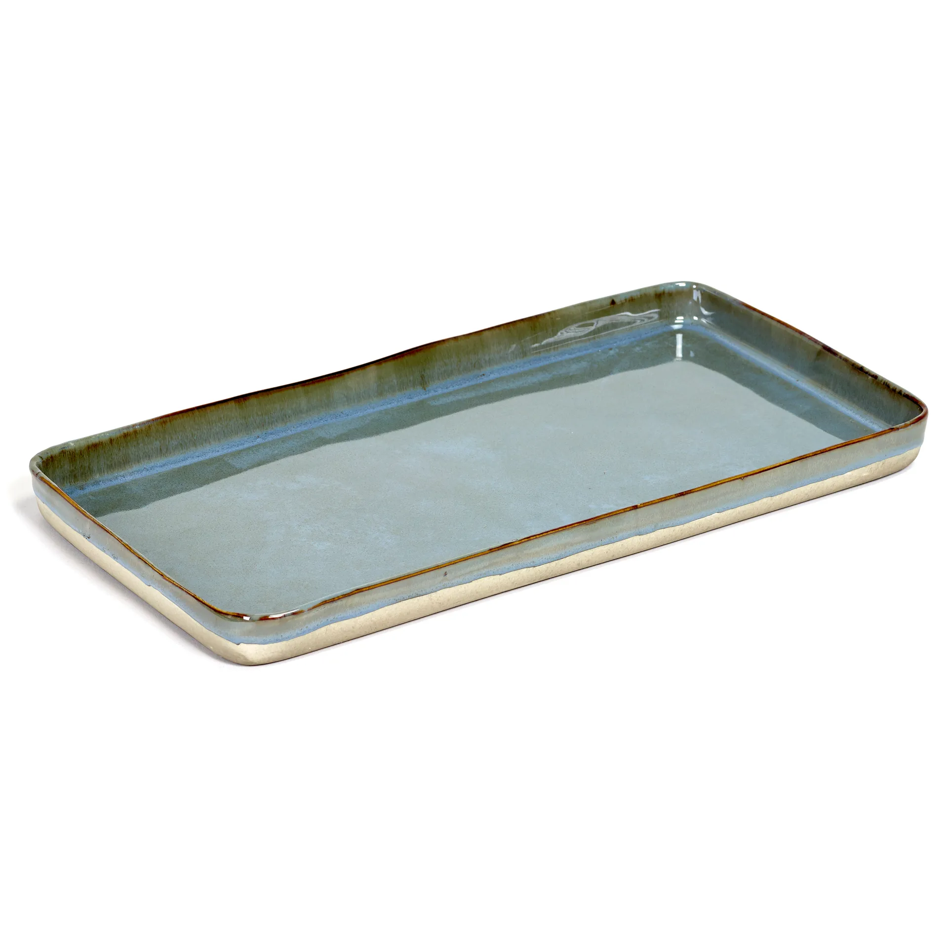 Plato Terres de Rêves 18x37 cm, Smokey blue Serax