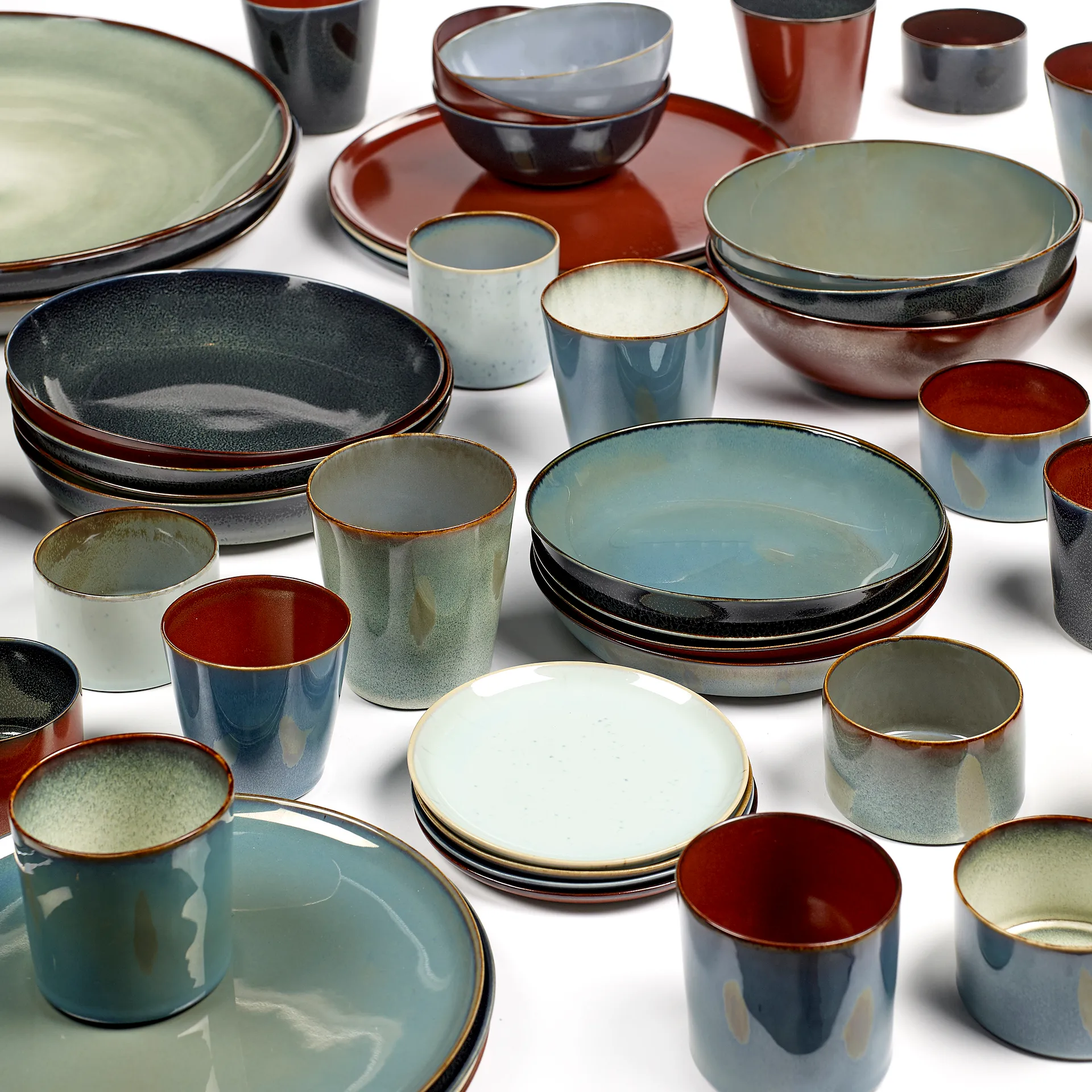 Plato Terres de Rêves 21 cm, Dark blue-rust Serax