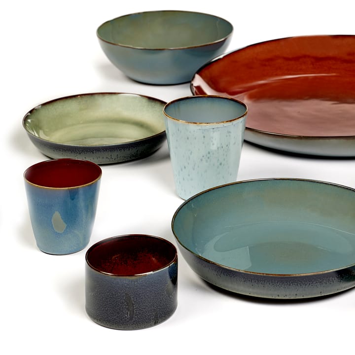 Plato Terres de Rêves 21 cm, Smokey blue-dark blue Serax
