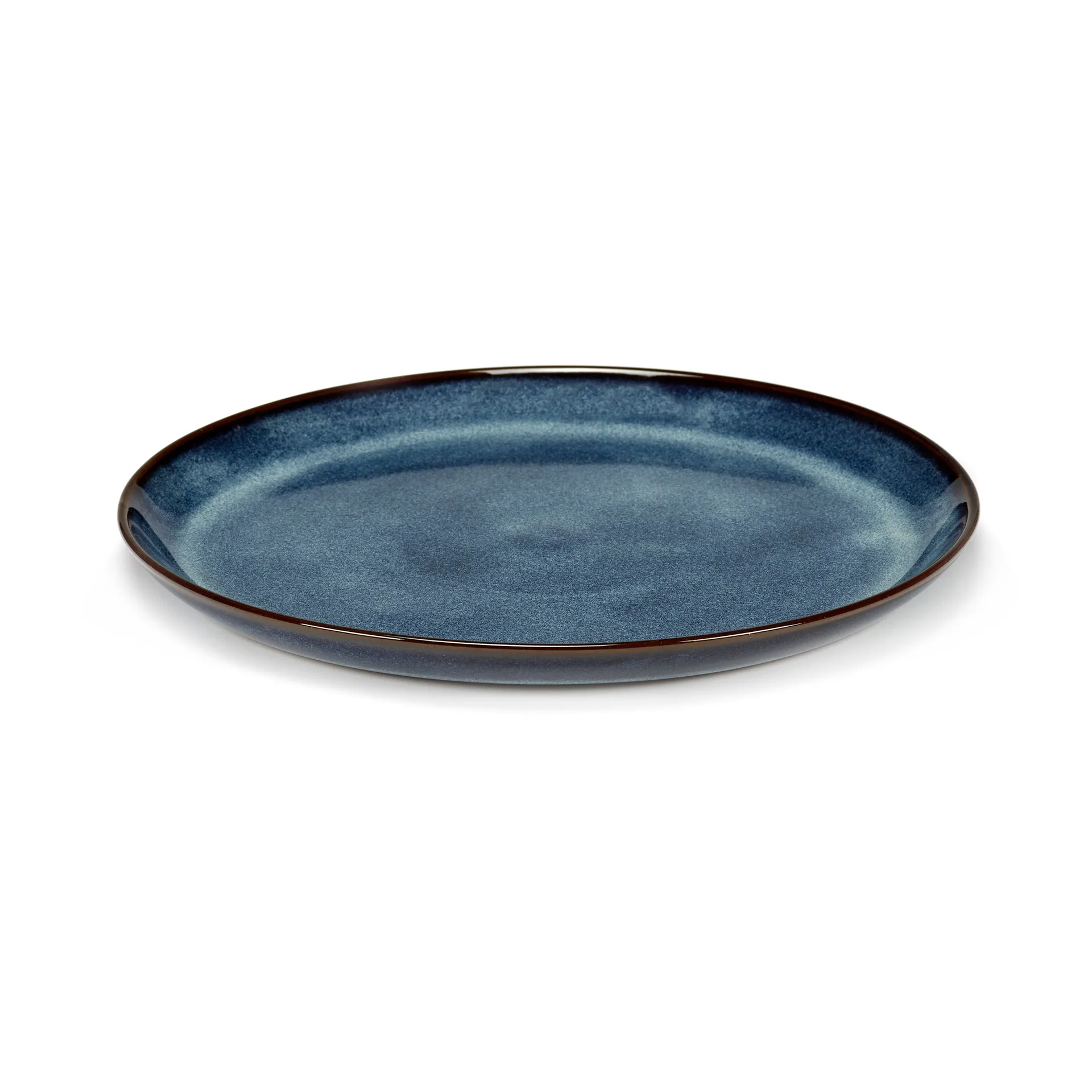 Plato vidriado Pure M Ø23,5 cm, Dark Blue Serax