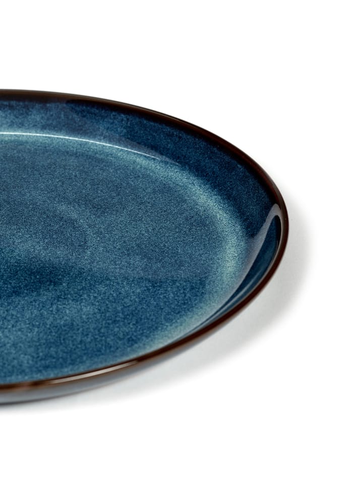 Plato vidriado Pure M Ø23,5 cm, Dark Blue Serax
