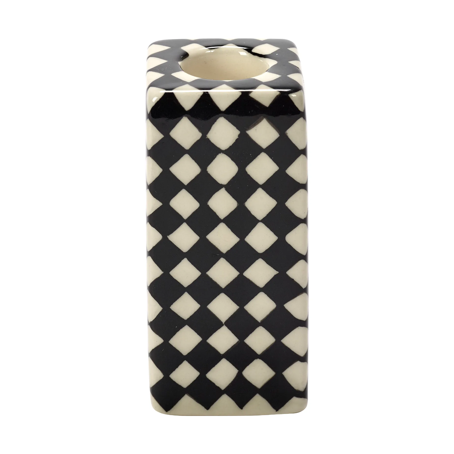 Portavelas Les Objets Mouleversants N°1, Black-white Serax