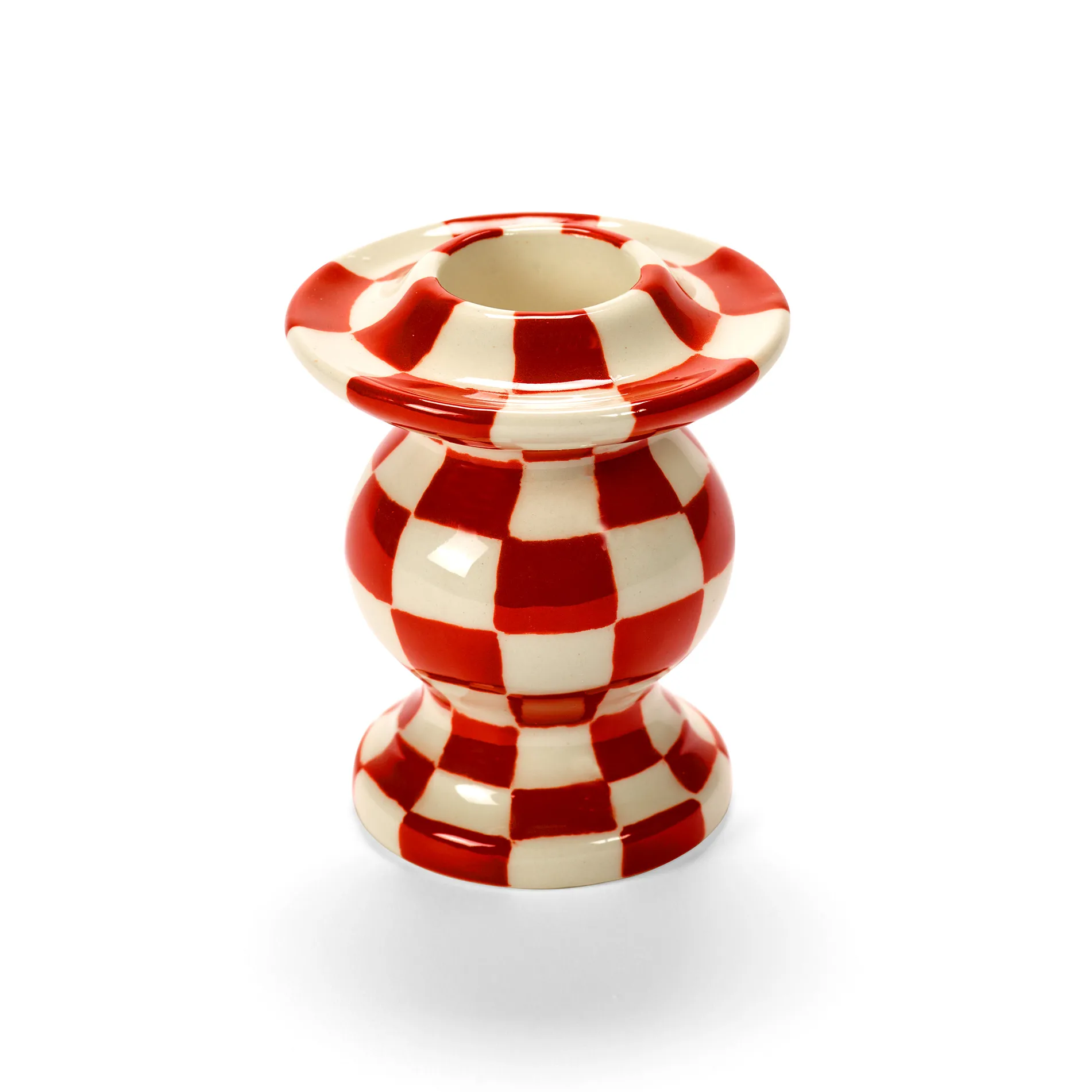 Portavelas Les Objets Mouleversants N°2, Red-white Serax
