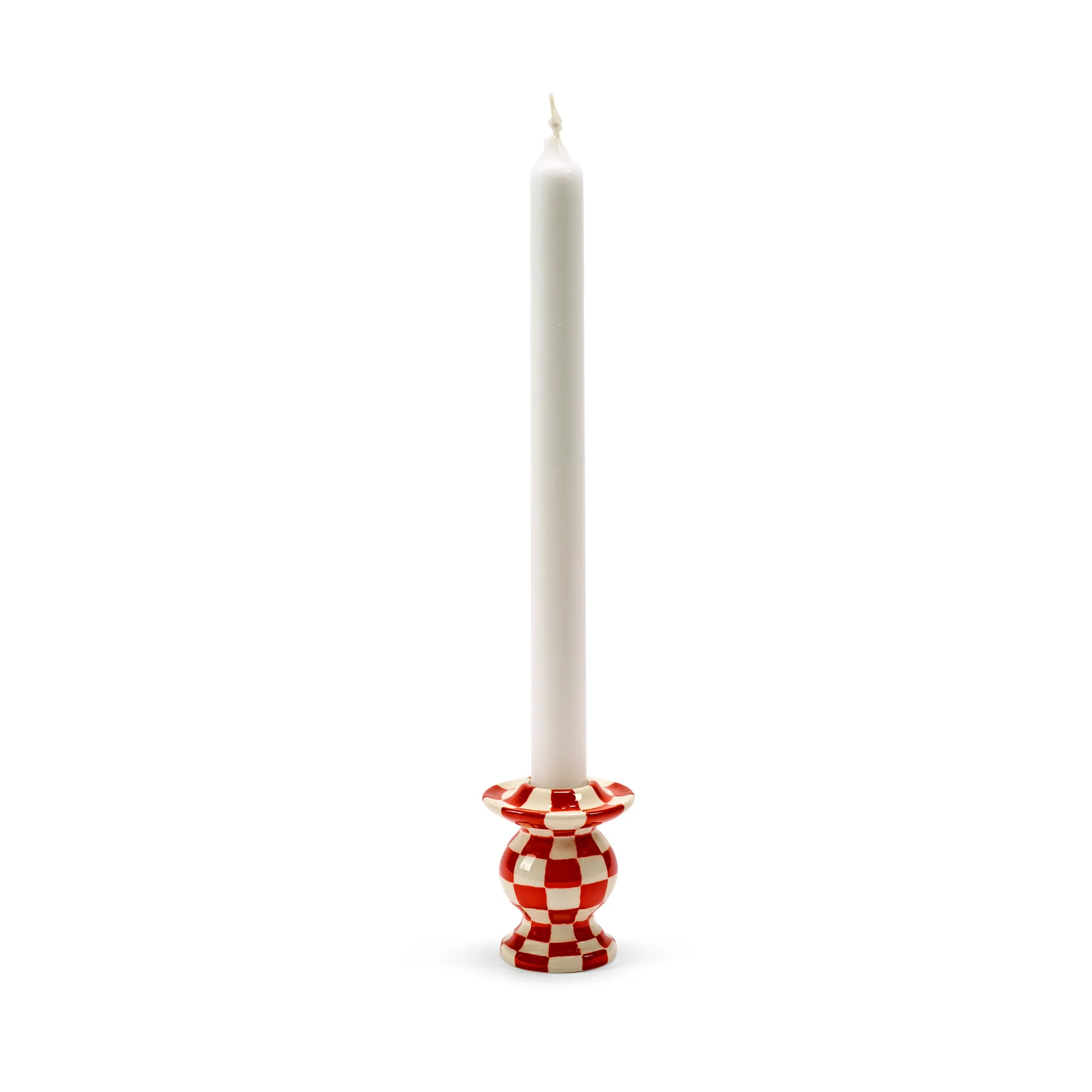 Portavelas Les Objets Mouleversants N°2, Red-white Serax
