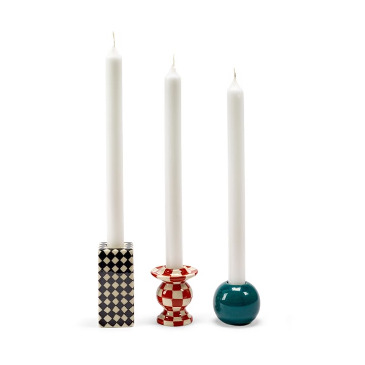 Portavelas Les Objets Mouleversants N°2, Red-white Serax