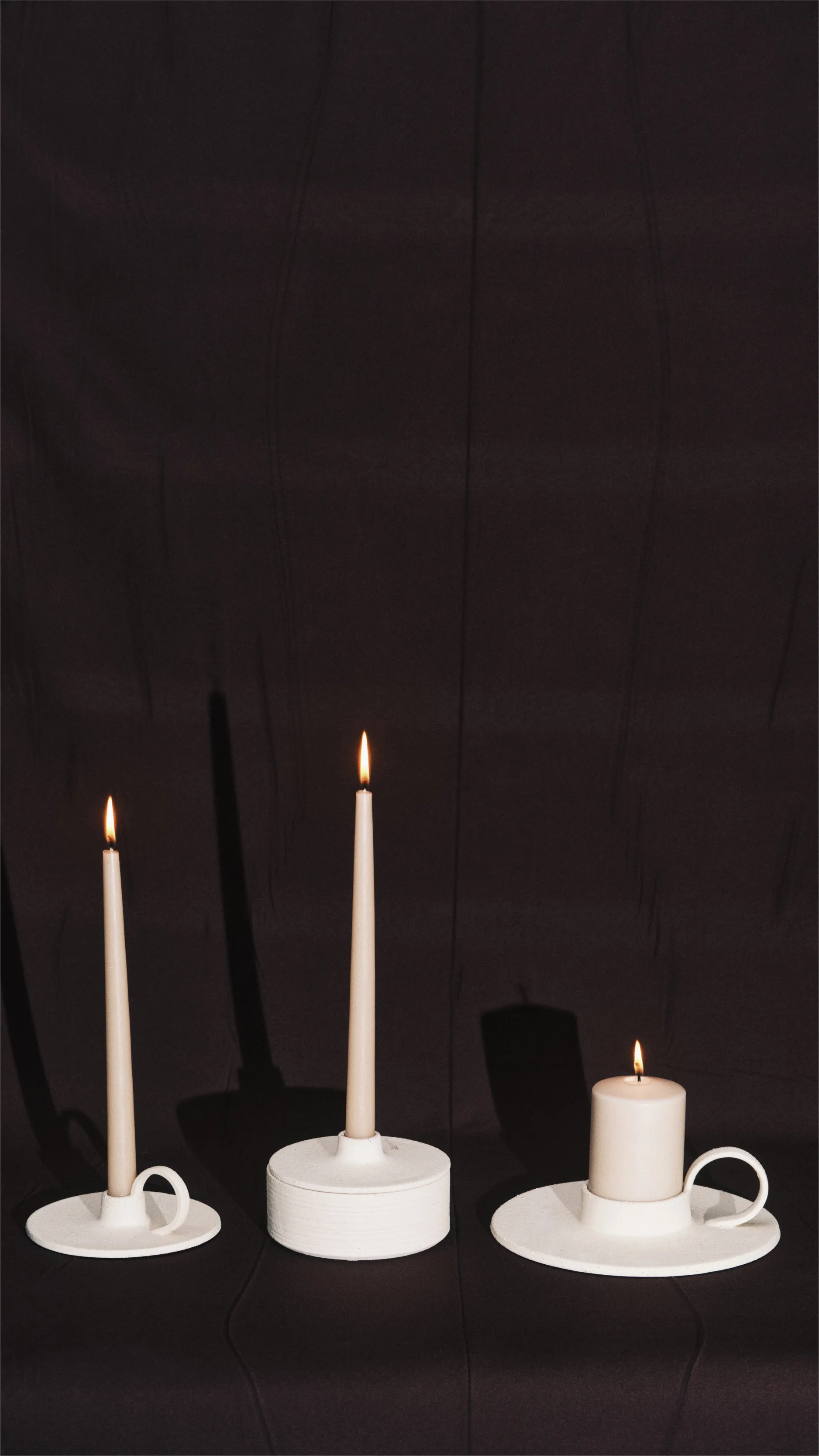 Portavelas Mira L, Beige Serax