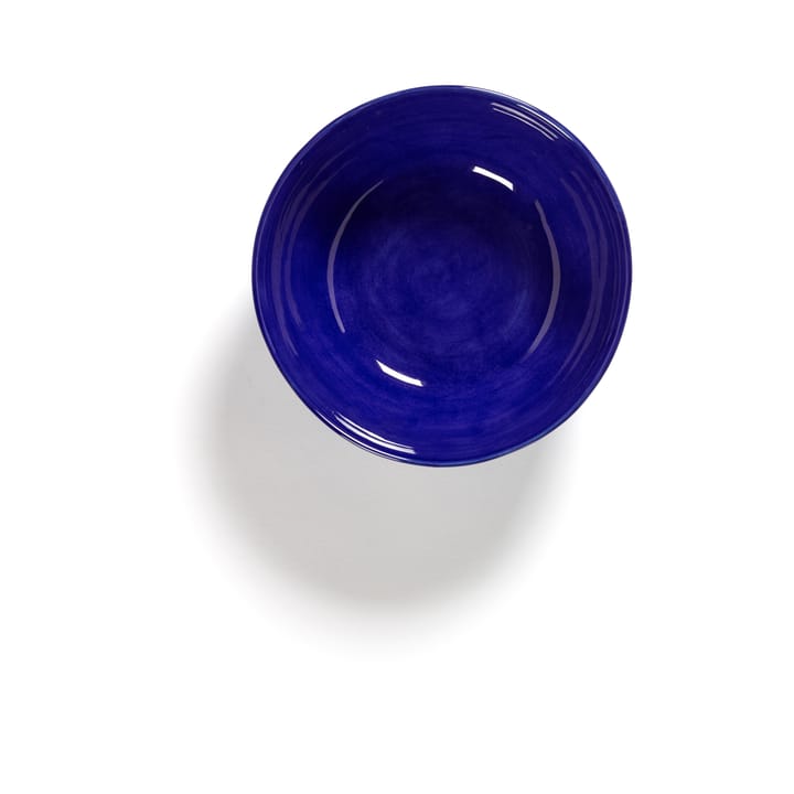 Set de 4 boles Ottolenghi Feast L Ø17 cm, Dark blue stripes-white Serax