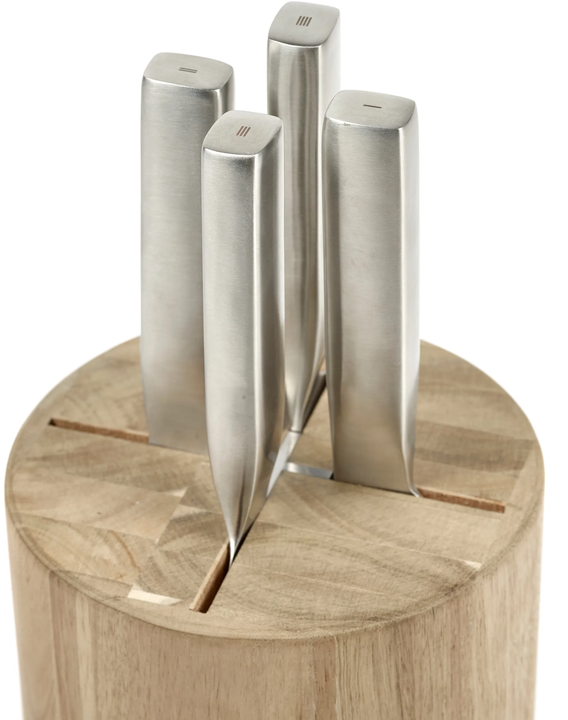 Set de cuchillos con bloque de cuchillos Base 5 piezas, Wood-steel grey Serax