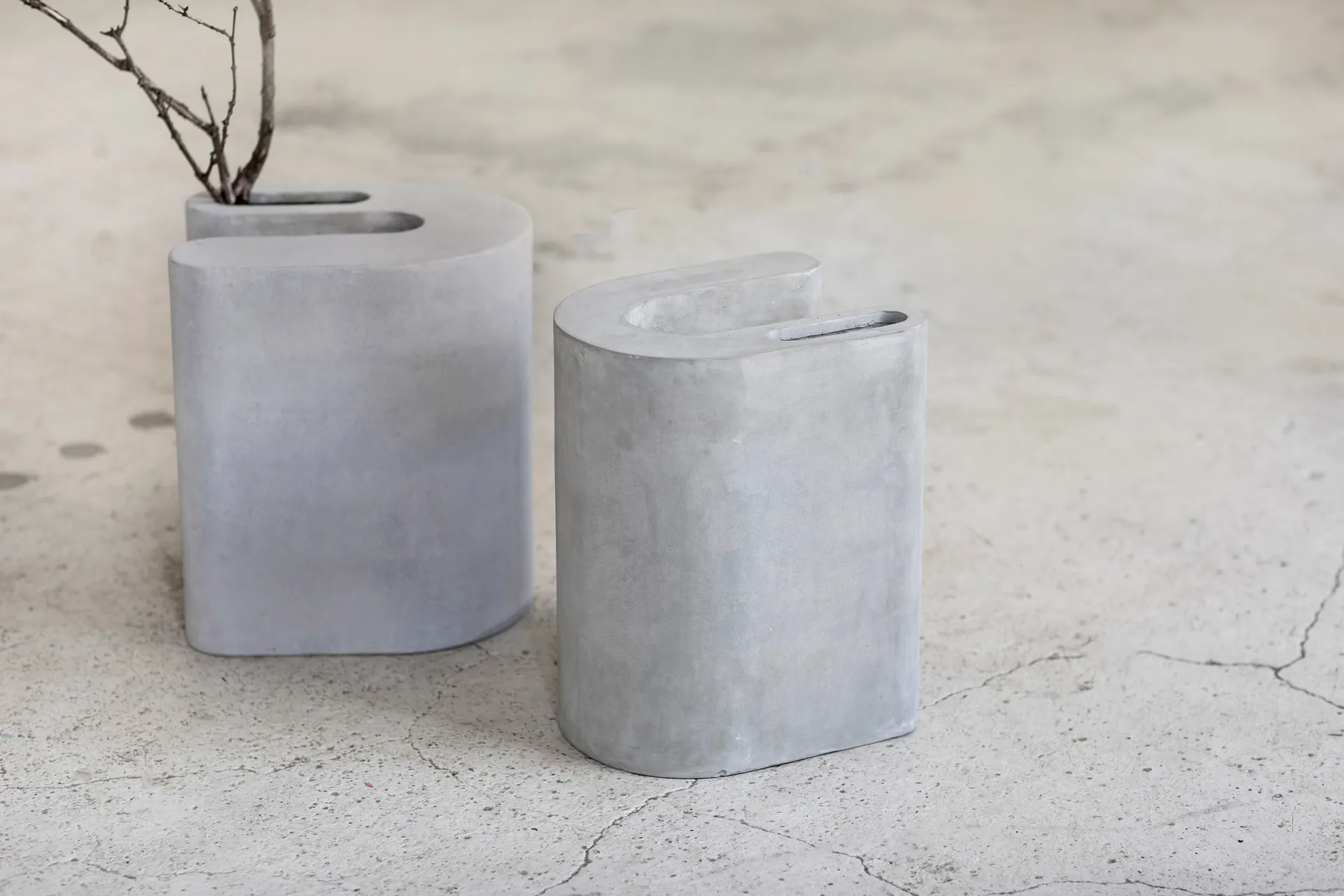 Taburete/Mesa auxiliar Concrete 37 cm, Grey Serax