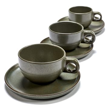 Taza cappuccino y platillo Surface 23 cl - Camogreen - Serax