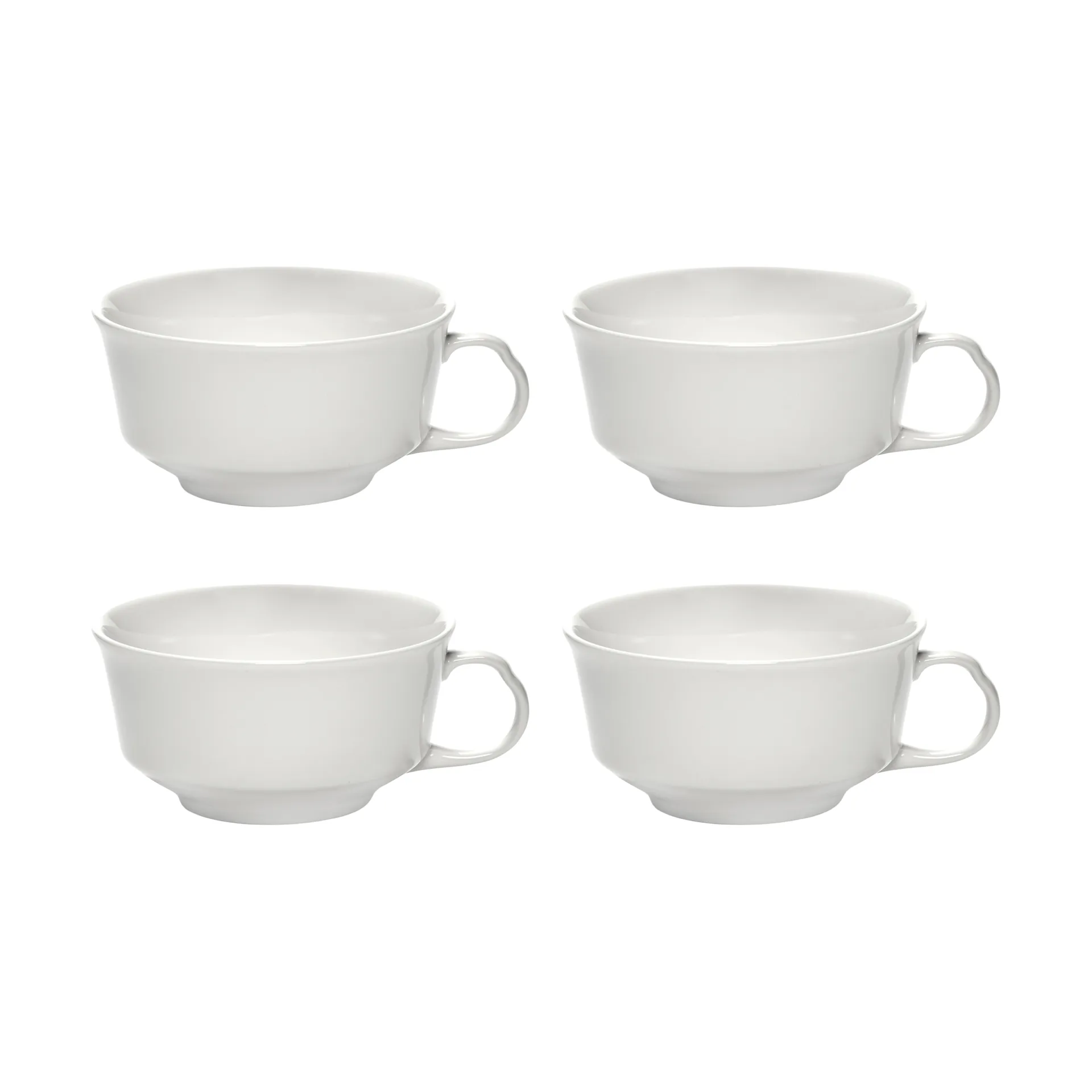 Taza de café Silhouette 19 cl set de 4, White Serax