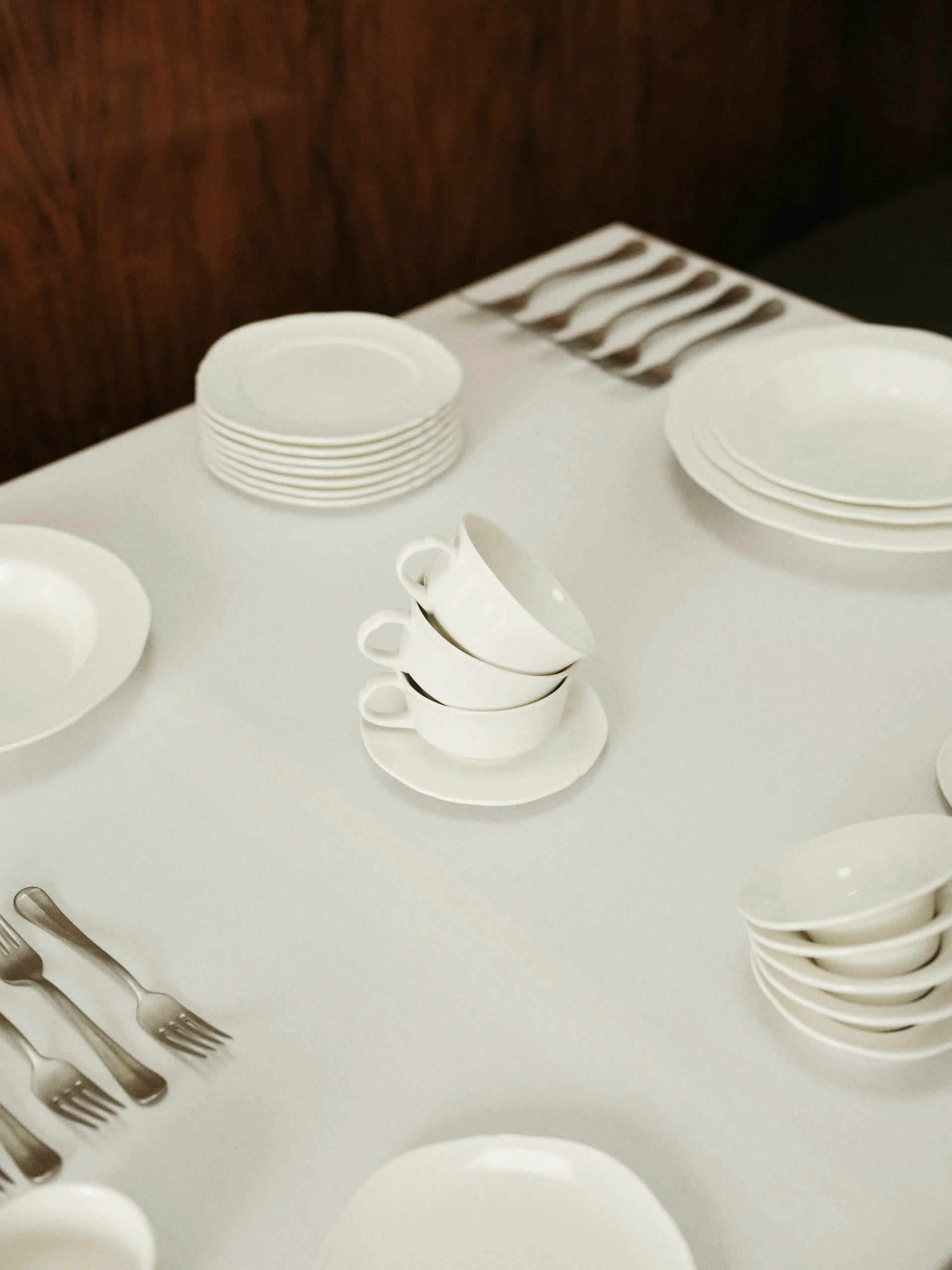 Taza de café Silhouette 19 cl set de 4, White Serax