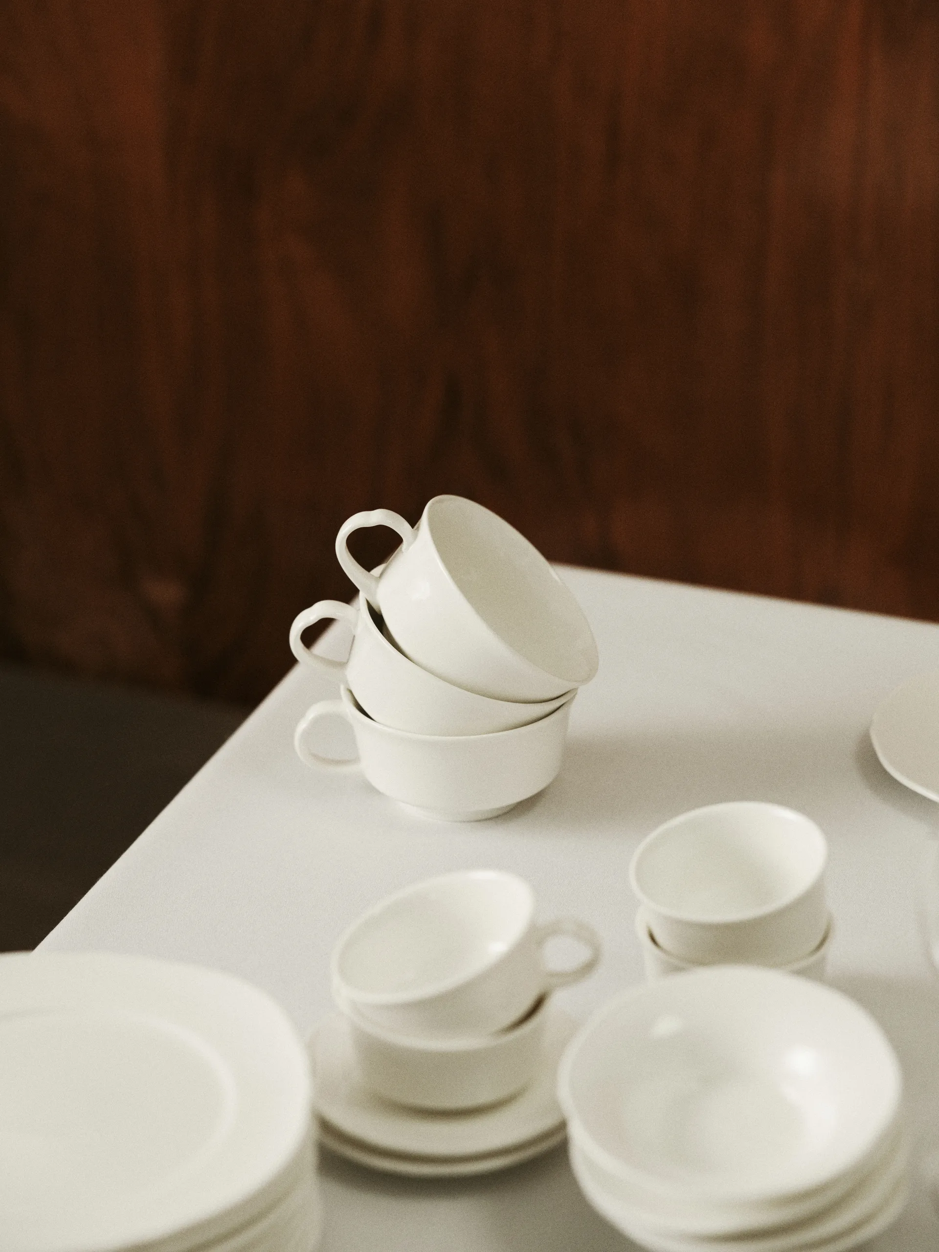 Taza de café Silhouette 19 cl set de 4, White Serax