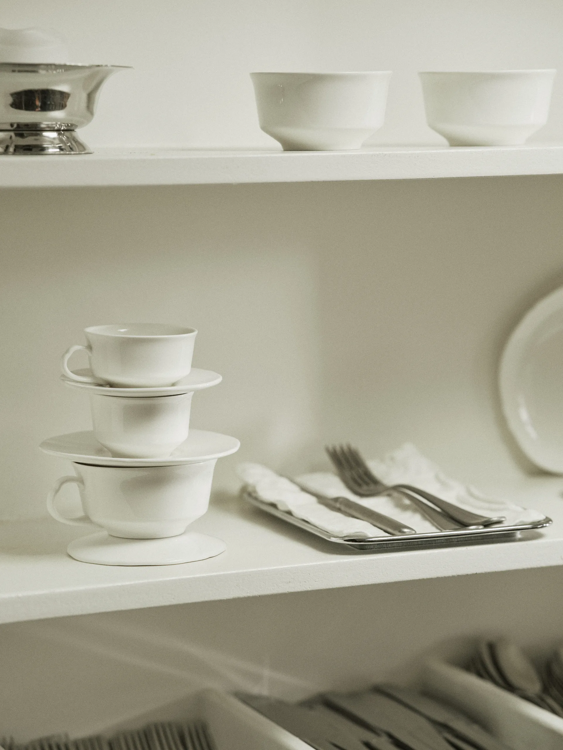 Taza de café Silhouette 19 cl set de 4, White Serax