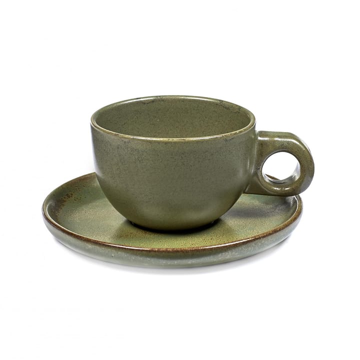 Taza de café y platillo Surface 13 cl - Camogreen - Serax