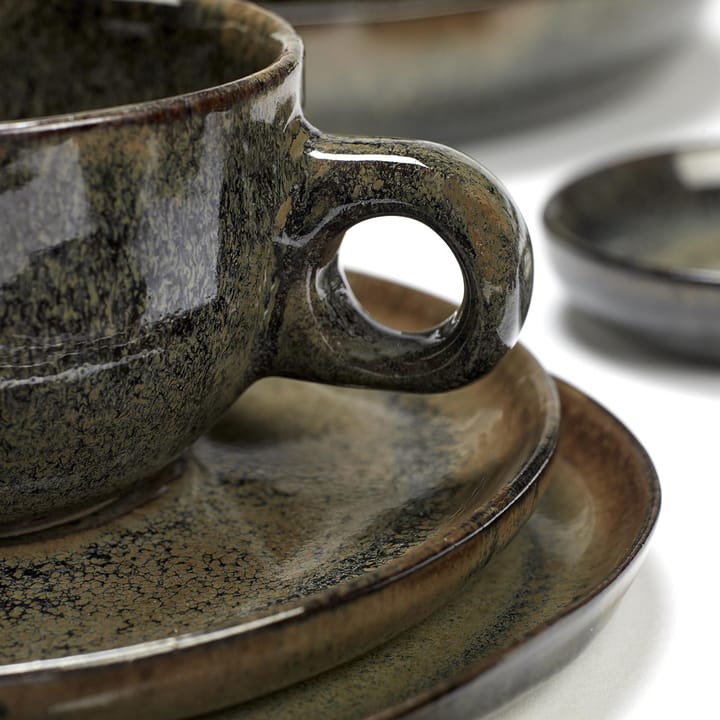 Taza de café y platillo Surface 13 cl, Indi grey Serax