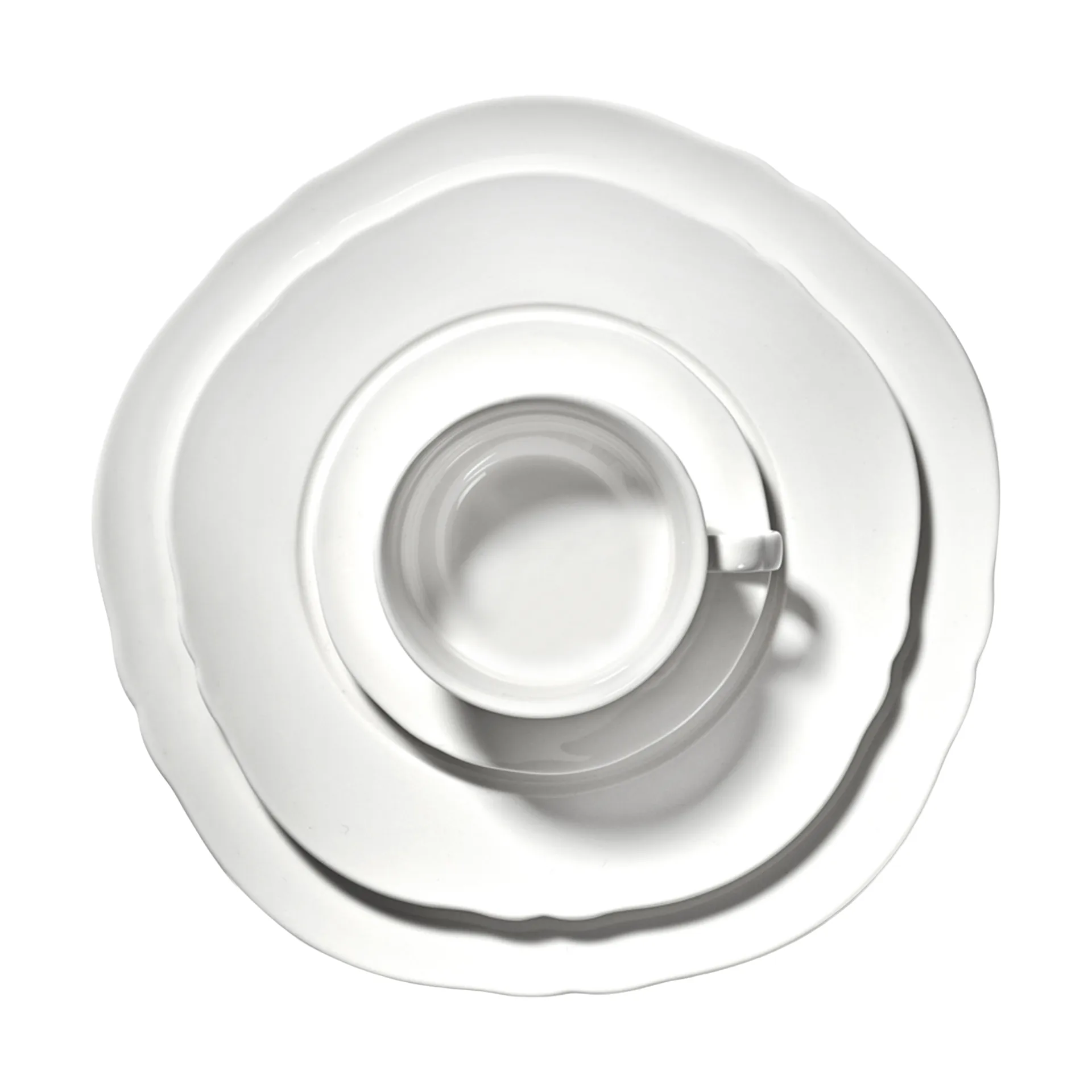 Taza espresso Silhouette 10 cl set de 4, White Serax