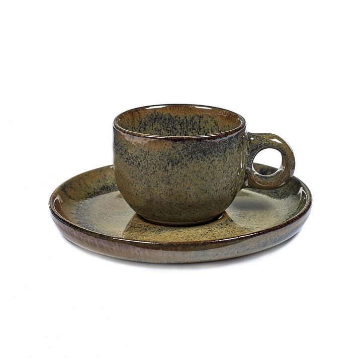 Taza espresso y platillo Surface 10 cl - Indi grey - Serax