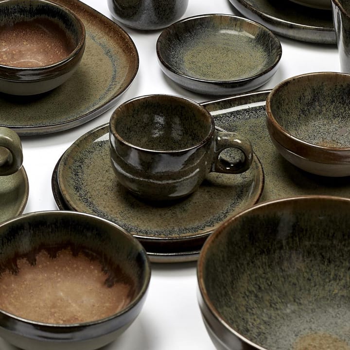 Taza espresso y platillo Surface 10 cl, Indi grey Serax