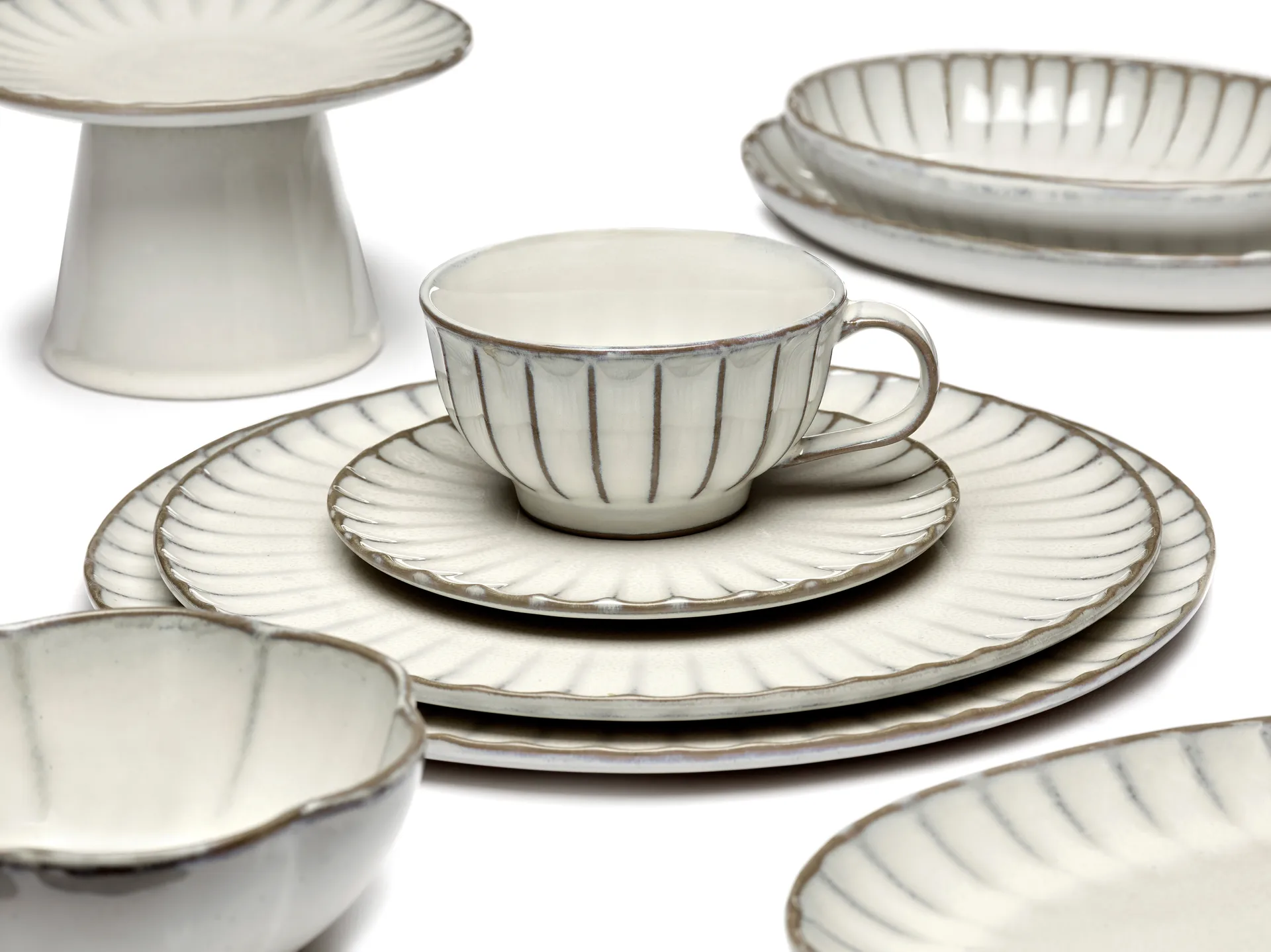 Taza para capuchino Inku 20 cl, White Serax