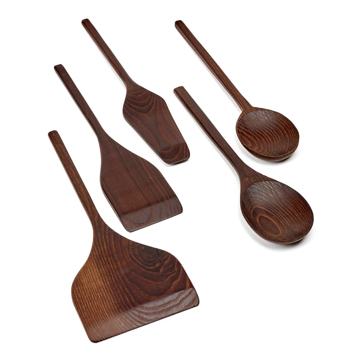 Utensilios de cocina Pure 5 piezas - fresno oscuro - Serax