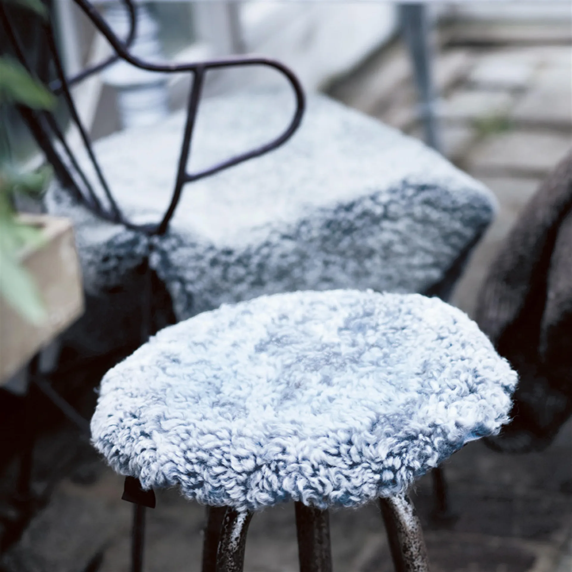 Cojín para silla Ida 38 cm, gris grafito Shepherd of Sweden