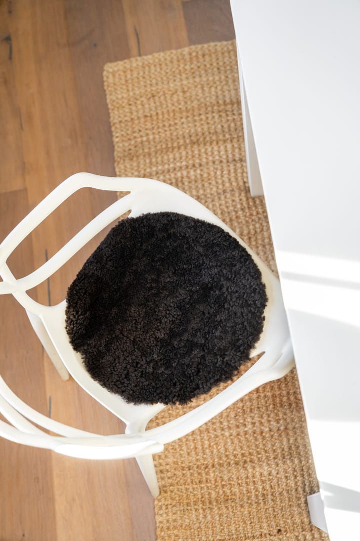 Cojín para silla Ida 38 cm, marrón oscuro Shepherd of Sweden