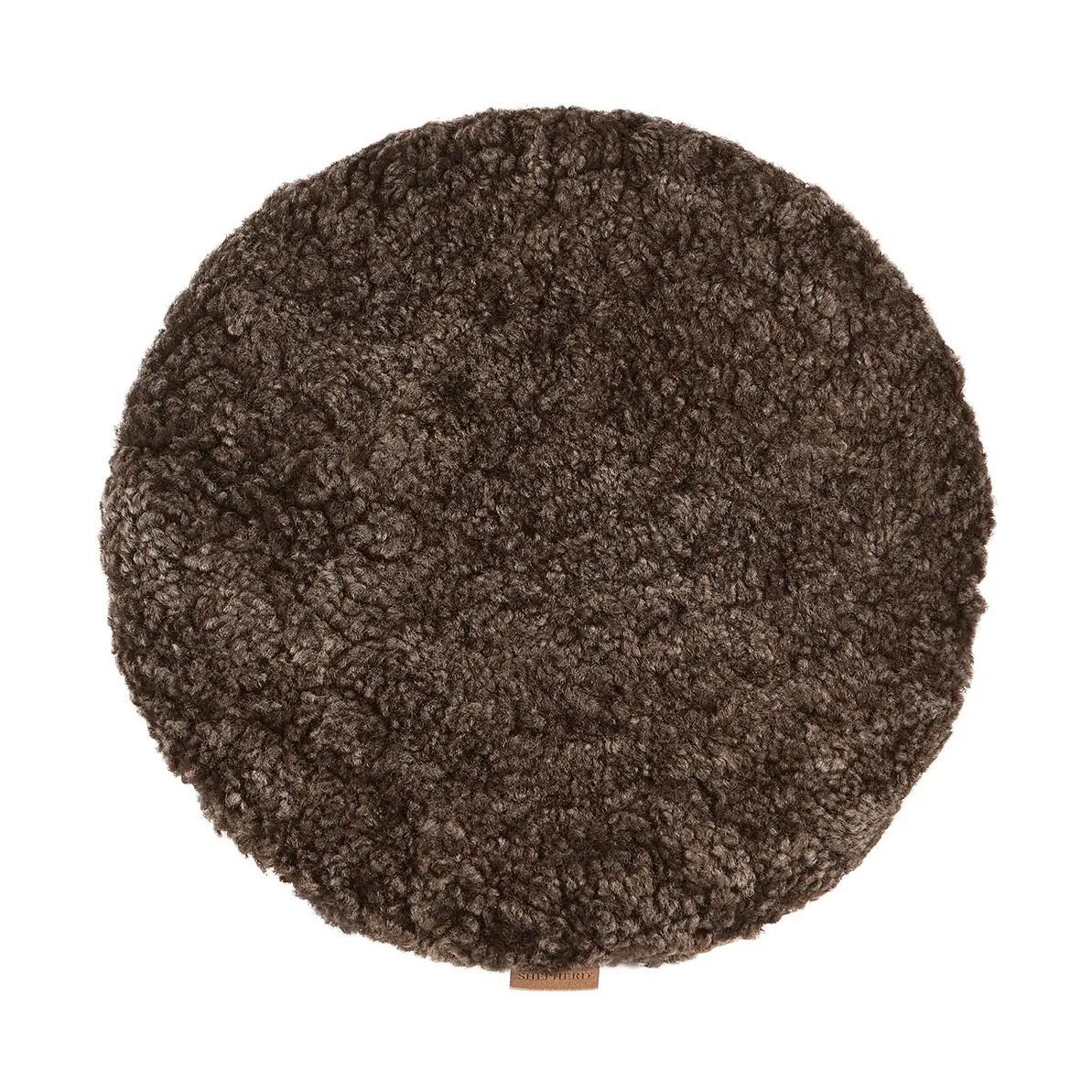 Jill cojín de asiento acolchado, Cappuccino (marrón), Ø36 cm Shepherd of Sweden