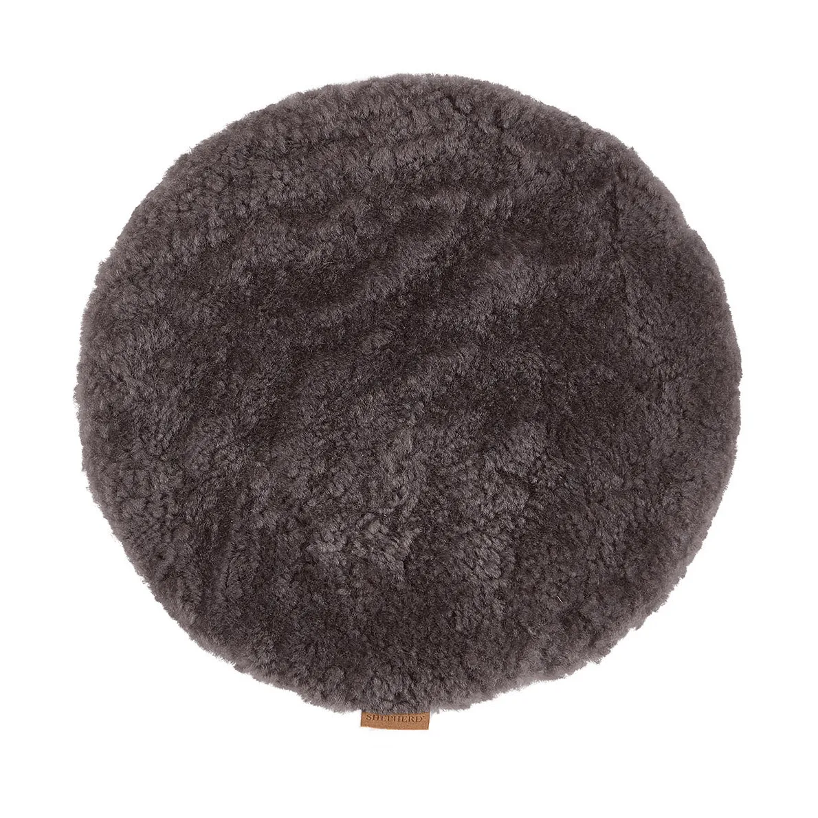 Jill cojín de asiento acolchado, Carbon (gris), Ø36 cm Shepherd of Sweden