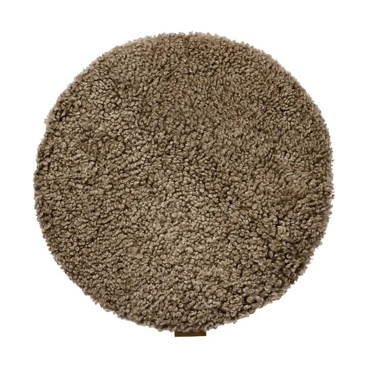 Jill cojín de asiento acolchado - Desert (beige), Ø36 cm - Shepherd of Sweden