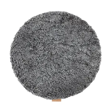 Jill cojín de asiento acolchado - Grafito negro (gris), Ø36 cm - Shepherd of Sweden
