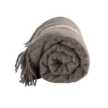 Manta de lana Lucy 140x240 cm - granito - Shepherd of Sweden