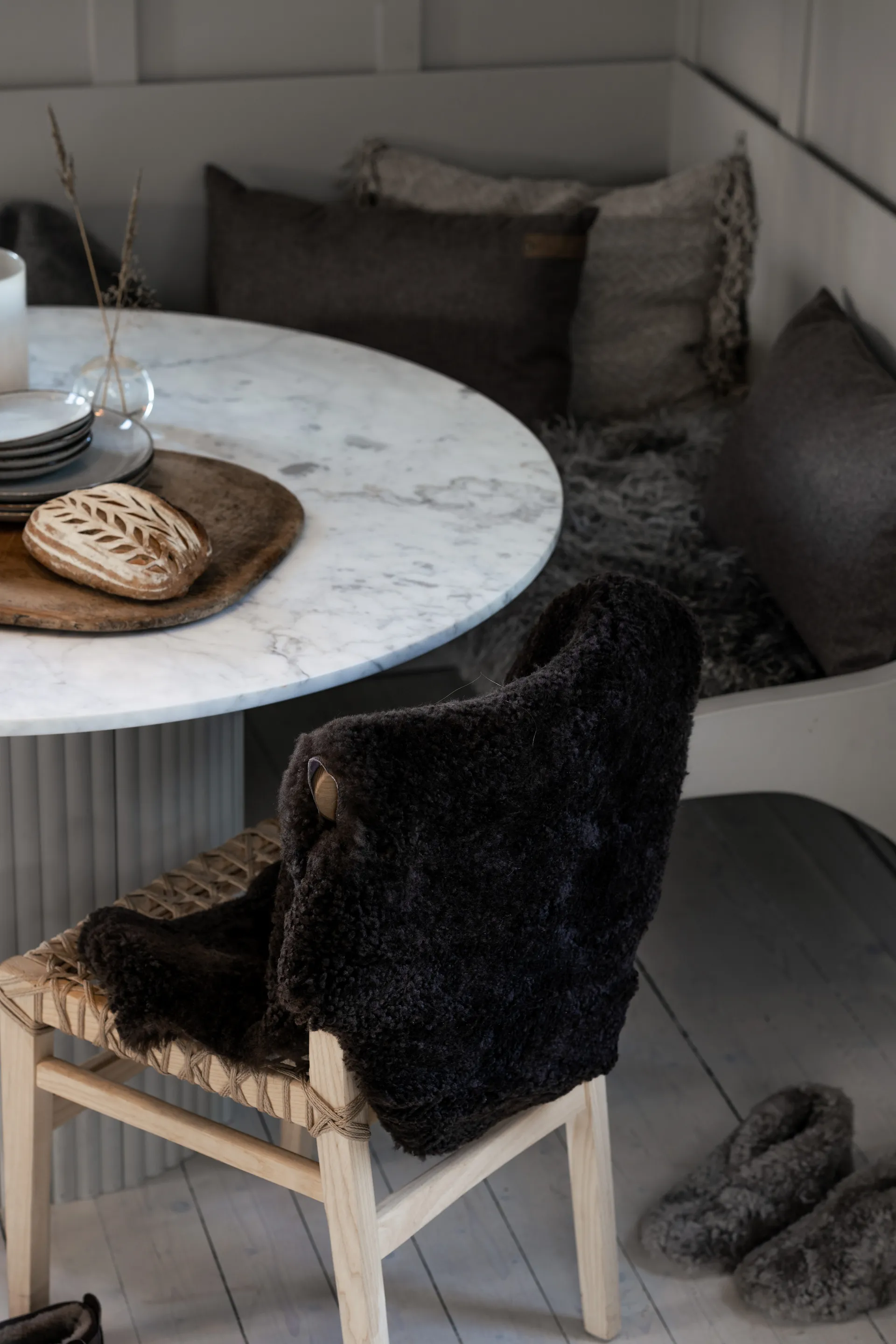 Piel de oveja Ella, marrón oscuro Shepherd of Sweden