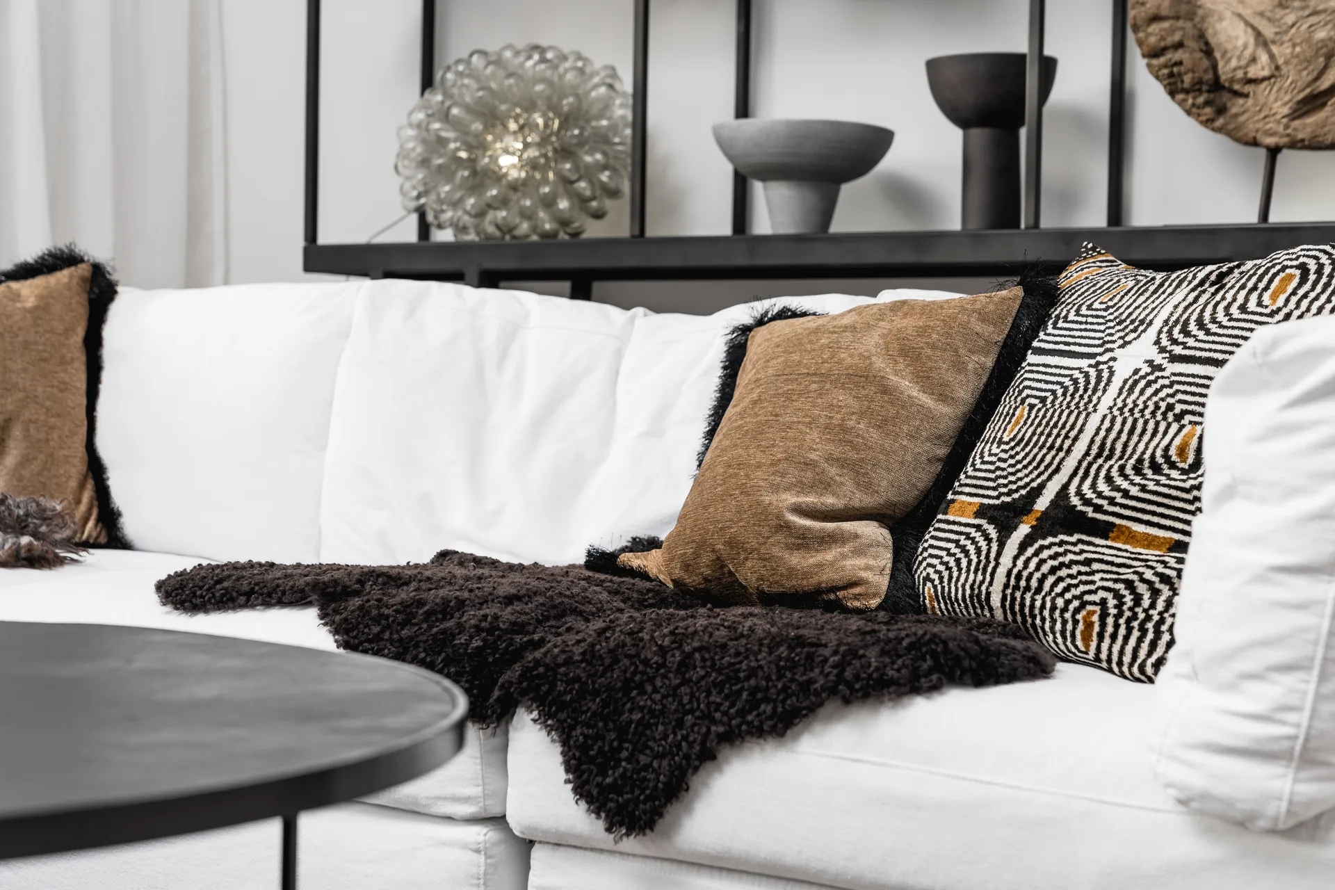 Piel de oveja Ella, marrón oscuro Shepherd of Sweden