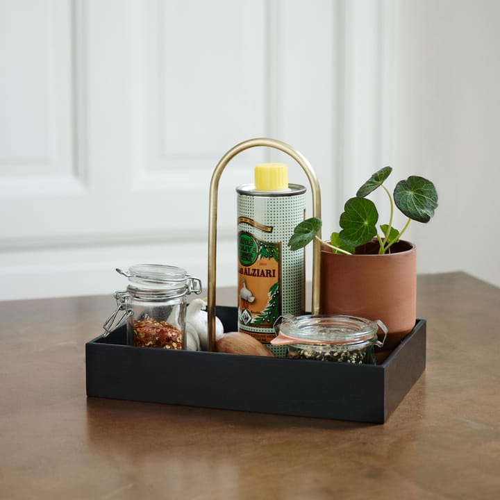 Caja Norr, roble teñido de negro Skagerak