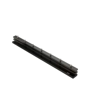 Perchero Cutter - Roble, teñido en negro, 7 pomos - Skagerak