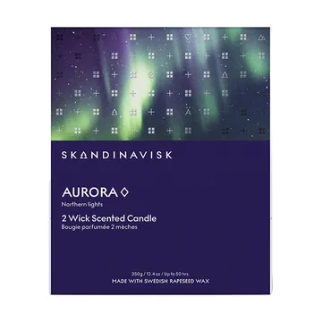 Aurora vela aromática - 350 g, 2 mechas - Skandinavisk