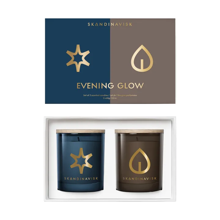 Evening Glow set de regalo de velas perfumadas, 2 piezas - 65 g - Skandinavisk
