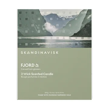 Fjord vela perfumada - 350 g, 2 mechas - Skandinavisk