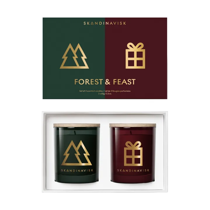 Forest & Feast set de regalo de velas perfumadas, 2 piezas - 65 g - Skandinavisk