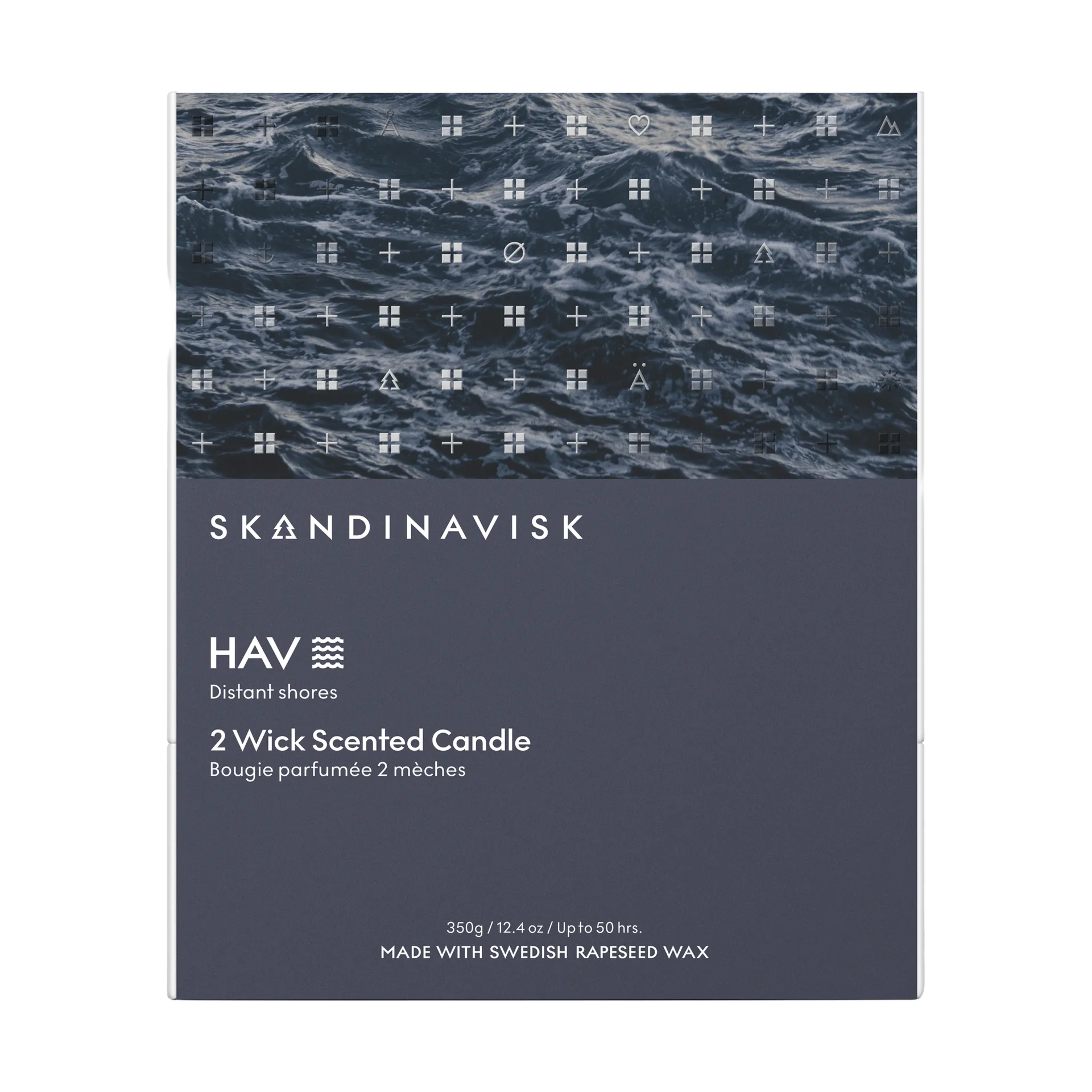 Hav vela aromática, 350 g, 2 mechas Skandinavisk