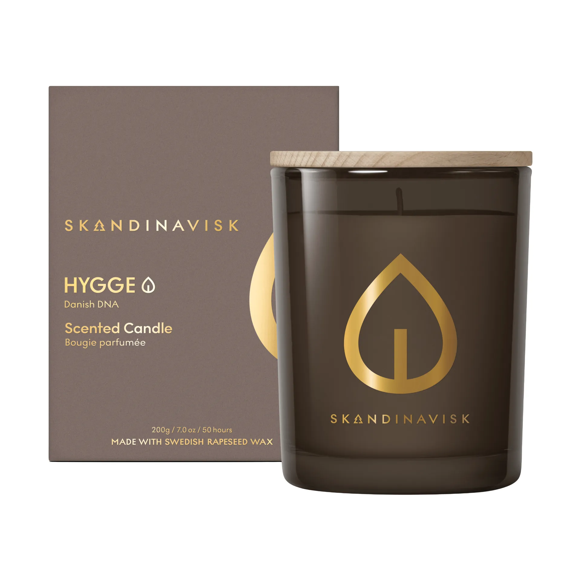 Hygge Gold Symbol vela perfumada, 200 g Skandinavisk