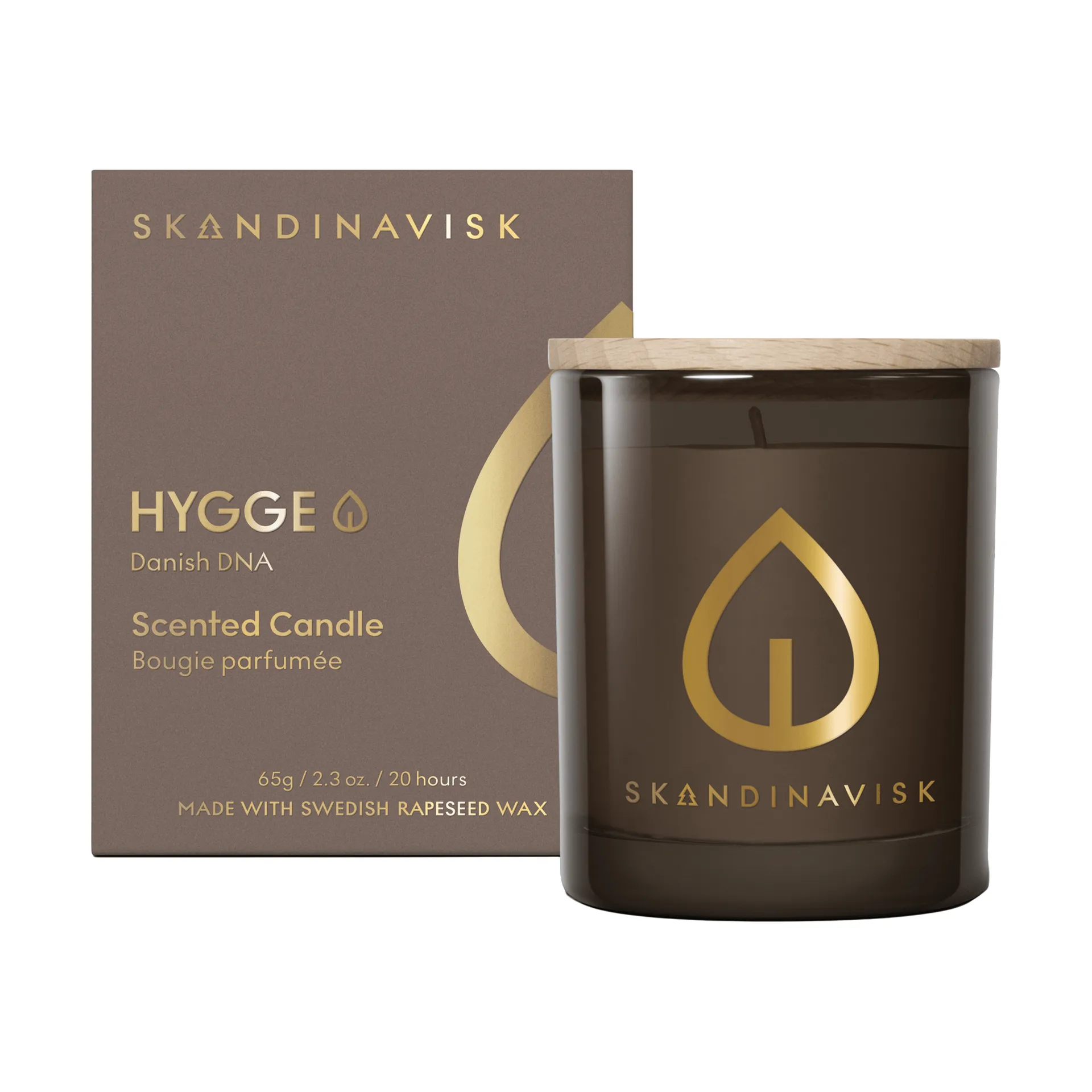 Hygge Gold Symbol vela perfumada, 65 g Skandinavisk