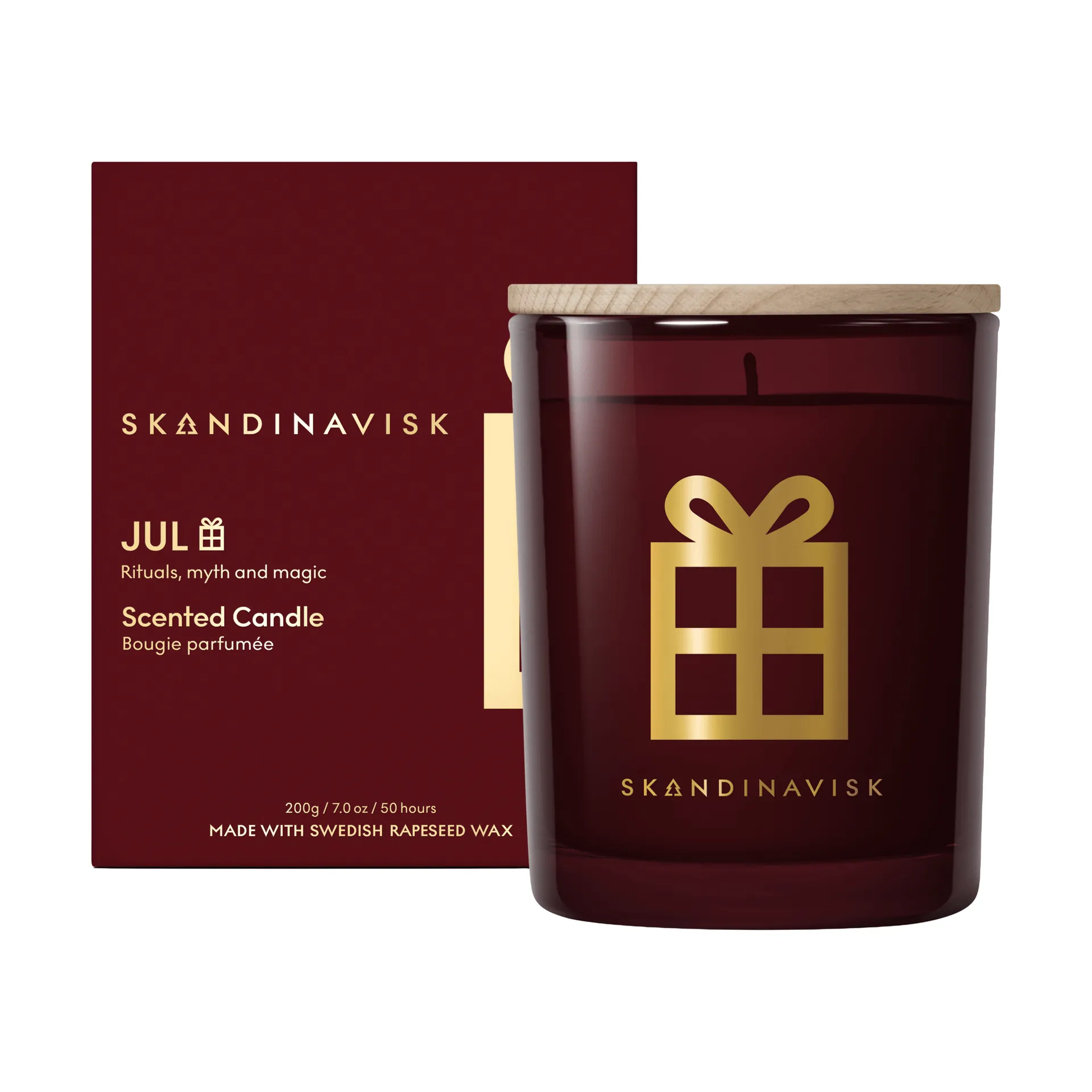 Jul Gold Symbol vela perfumada, 200 g Skandinavisk