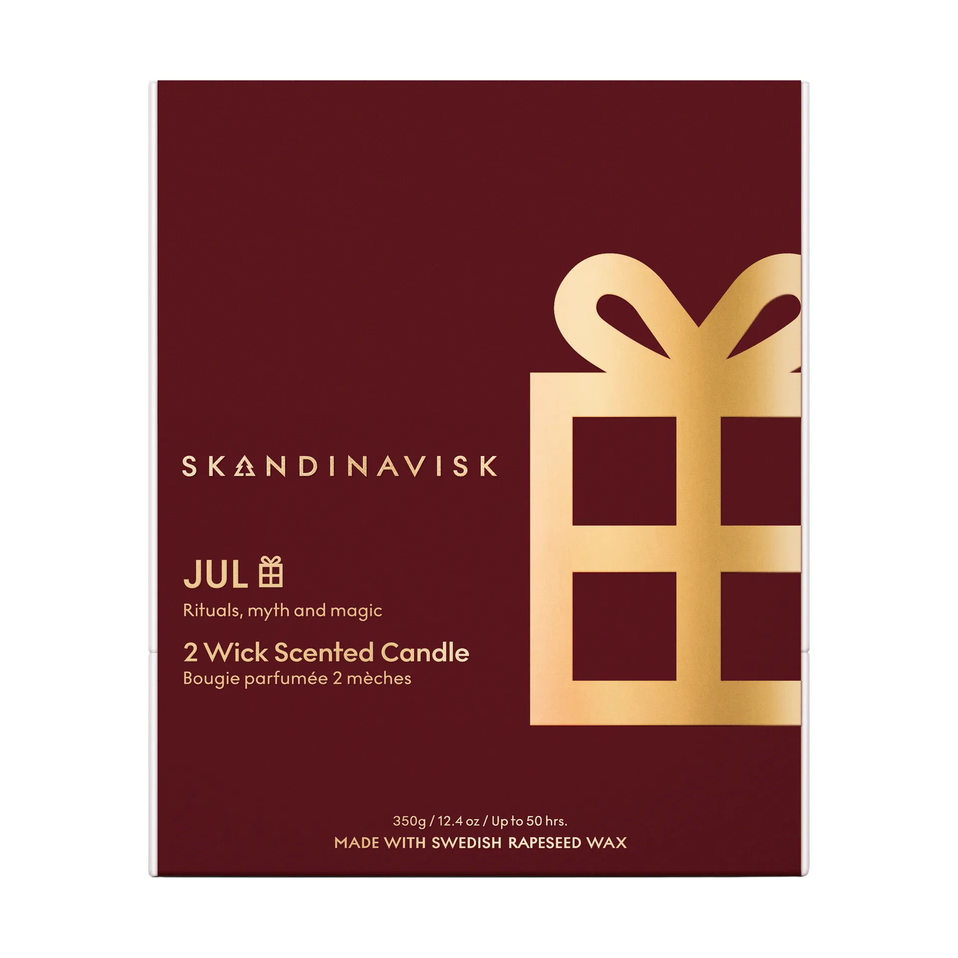 Jul Gold Symbol vela perfumada, 350 g, 2 mechas Skandinavisk
