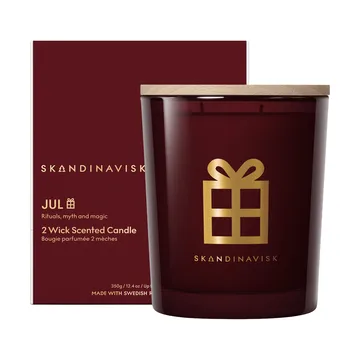 Jul Gold Symbol vela perfumada - 350 g, 2 mechas - Skandinavisk