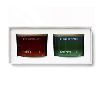 Set de regalo 2 velas Fire & Light Mini - 2x90 gr - Skandinavisk