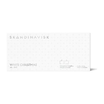 Set de regalo 2 velas White Christmas Mini - 2x90 gr - Skandinavisk