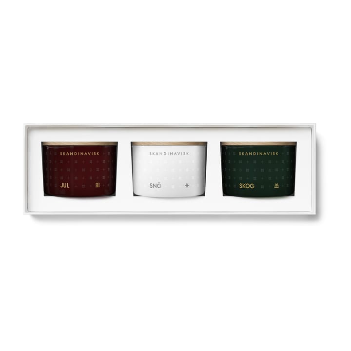 Set de regalo 3 velas Winter Spirit Mini - 3x90 gr - Skandinavisk